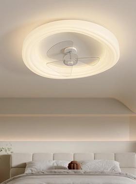 扇油风云朵风扇灯全光谱护眼温馨浪漫孩卧男室吸82710顶奶风一体