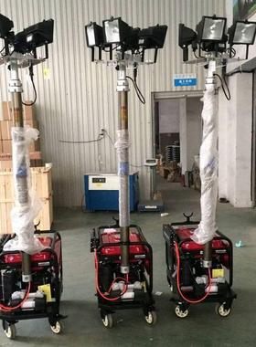 动移动照明灯组野JBA外应急抢工修施灯汽油发电照明灯机自升降照