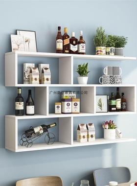 挂书架墙FHP上置物架墙柜简约面隔断吊柜办公室装墙饰卧室客厅式