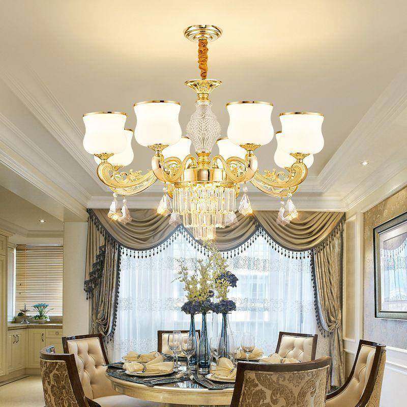 欧式奢客用厅吊灯202年新款轻奢华大气简约现5代家大厅餐厅卧78室,家装灯饰光源,智能吊灯,淘宝优惠券,粉丝福利购,淘宝优惠卷