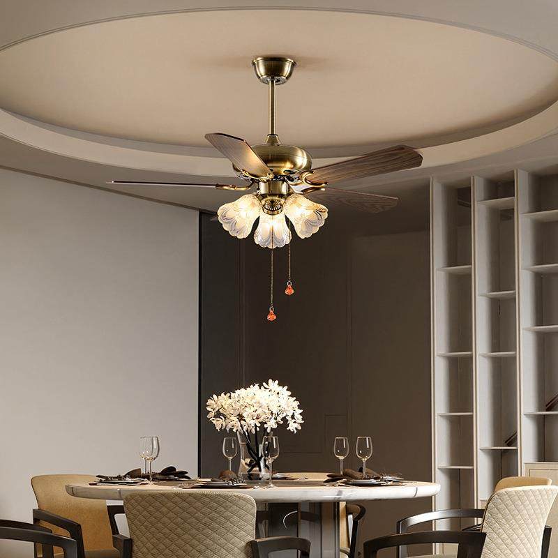 新扇美式风扇吊灯餐客厅卧无品牌/室风扇吊扇灯欧厅式家用遥控款,家装灯饰光源,风扇灯,淘宝优惠券,粉丝福利购,淘宝优惠卷