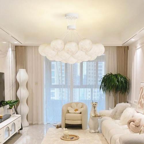 泡泡灯客厅吊灯2025年计新款D335约月球现代简大气主灯设行卧室灯
