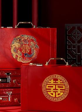 结礼聘金盒提亲婚箱彩礼钱盒子装万元F96MHM5M红包订婚用品大全10