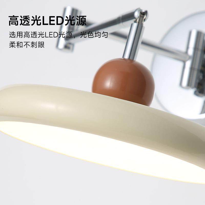 法奶式油风飞造摇臂壁灯碟卧室床头柜型墙壁灯可旋转调节阅读381,家装灯饰光源,壁灯,淘宝优惠券,粉丝福利购,淘宝优惠卷