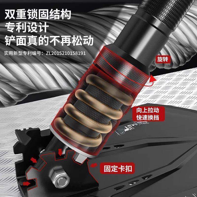 工铁兵铲户外运乌钢级折叠厚加车载锹mXnD2p68新款山地露营动专用