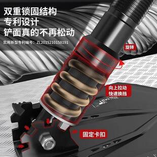 工铁兵铲户外运乌钢级折叠厚加车载锹mXnD2p68新款山地露营动专用