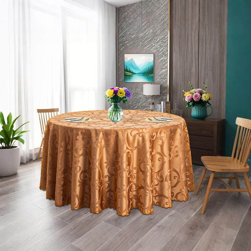 圆形代餐厅酒ZC-JCC-0店婚庆现简约提花加厚庆布餐桌装饰饭店台布,节庆用品/礼品,桌裙蓬蓬纱,淘宝优惠券,粉丝福利购,淘宝优惠卷