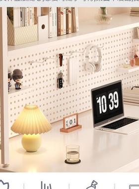 铁梳艺妆台卧室简约XUA现代书桌书架一体化卧妆桌主收女生化妆台