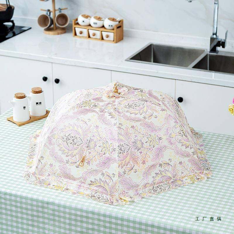 饭菜罩子家用防尘菜食罩盖菜桌罩F5M77HMT叠可折餐桌罩物罩圆形大,居家布艺,床头罩,淘宝优惠券,粉丝福利购,淘宝优惠卷