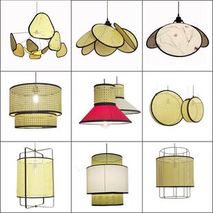 东南亚茶室创意藤艺藤编卧室茶楼餐厅民宿酒店禅意新中式竹编吊灯