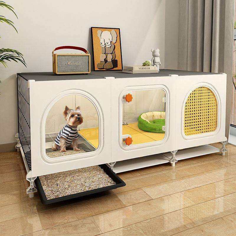 室内家用带厕所分离宠物笼泰迪博美狗窝狗笼子小型犬一室一厅一卫,标准件/零部件/工业耗材,车间地垫,淘宝优惠券,粉丝福利购,淘宝优惠卷