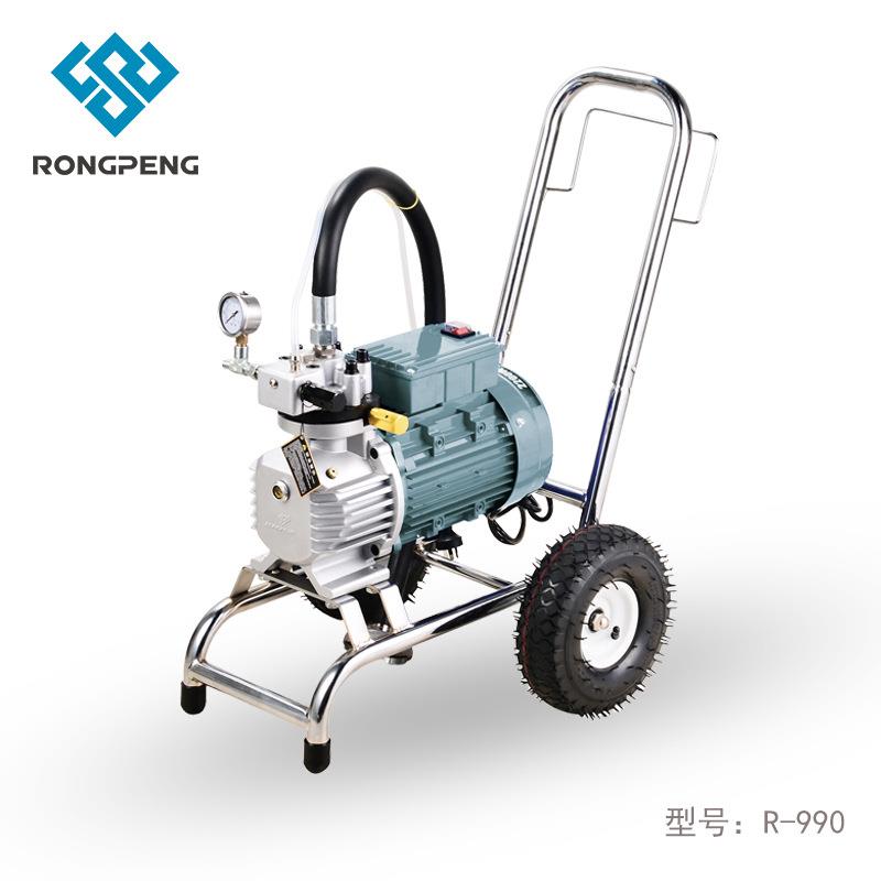 荣鹏高压无气喷涂机R-990钢铁油漆涂料内外墙涂料隔膜式喷机