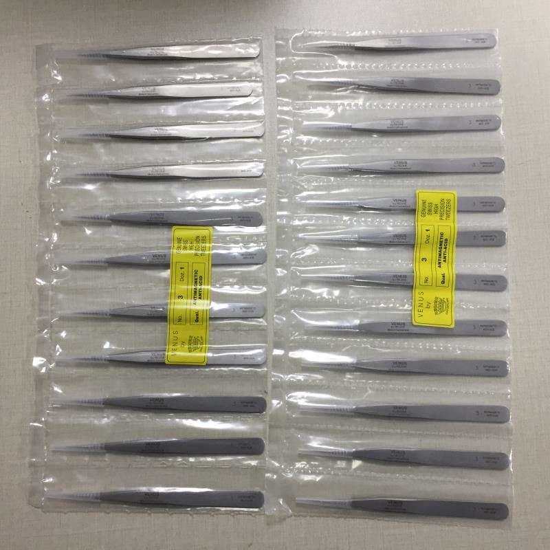 原装瑞士VENUS维纳斯手工制高精度镊子耐用型不锈钢00号INOX ANTI