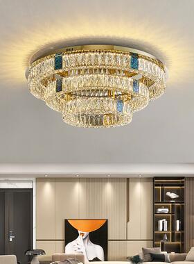 水晶吸顶灯客厅奢华led卧室灯大气2023新款餐厅房间主卧灯具