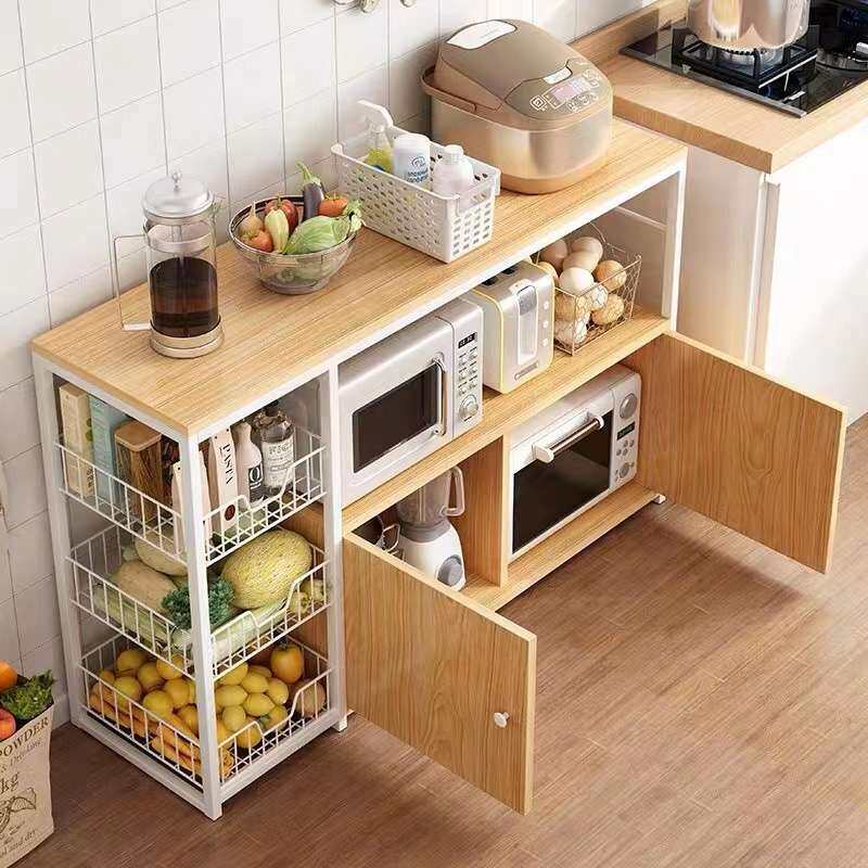 落地多层微波炉烤箱锅架子厨房用品家用大全储物收纳篮厨房置物架