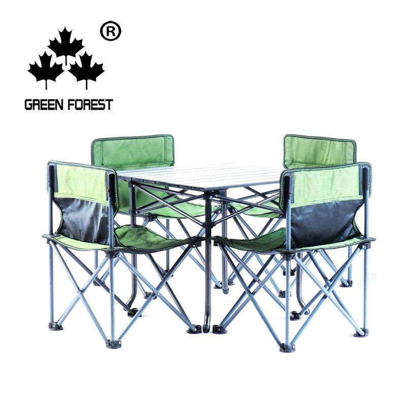 户外折叠桌椅套装野营桌子野餐桌椅组合休闲折叠便携旅游桌椅