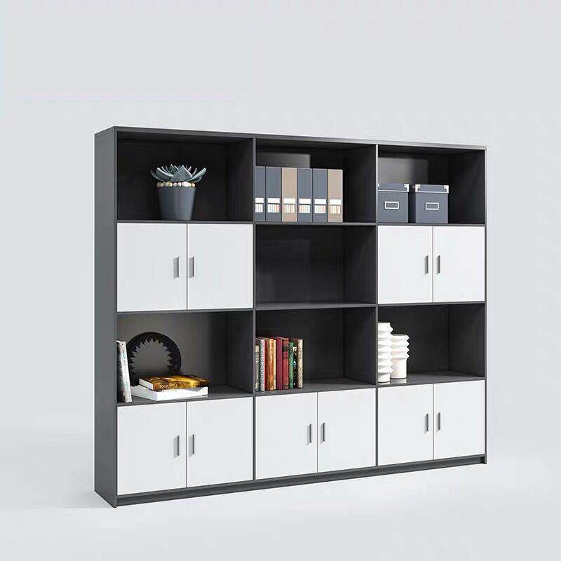 轩灏文件柜木质简约现代落地柜I办公室储物柜家具档案柜背景柜子