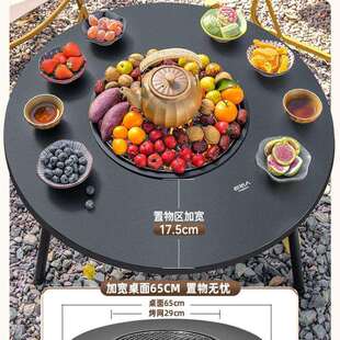 原始人围炉煮茶烤火炉套装烧烤木炭炉子家用新款烧烤架户外碳