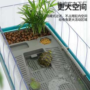 乌龟缸养龟大号缸盆家用懒人饲养缸大乌龟巴西龟生态水陆两用优惠