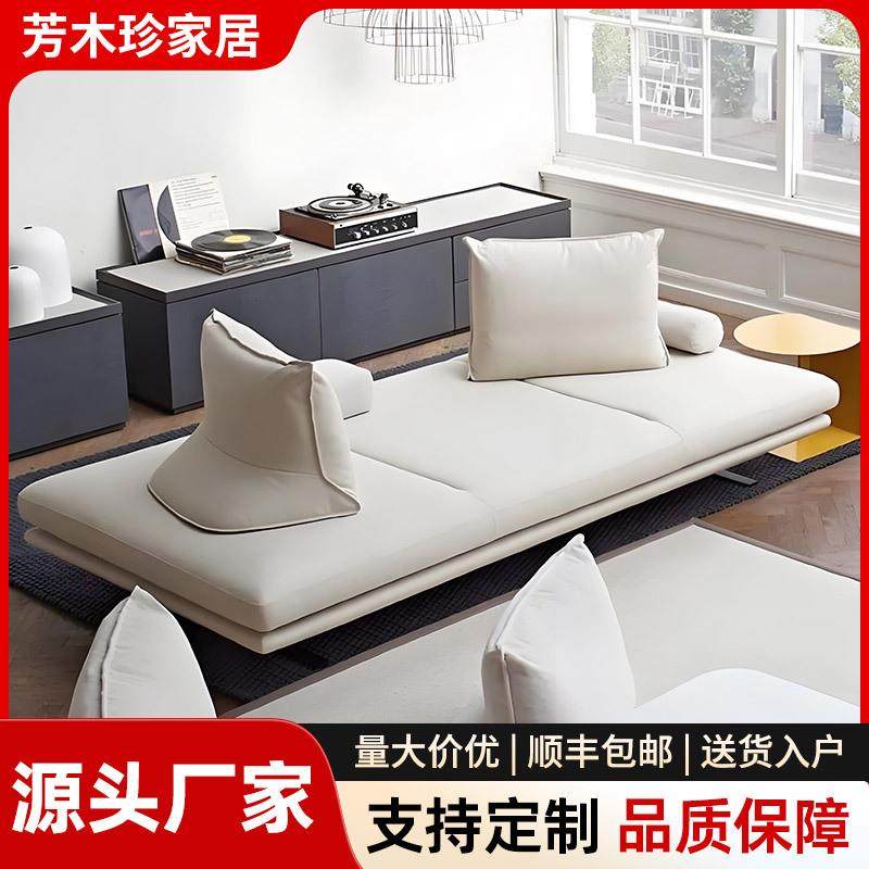 意式极简普拉多布艺沙发客厅直排双面坐无扶手棉麻靠背可移动沙发,3C数码配件,USB灯,淘宝优惠券,粉丝福利购,淘宝优惠卷