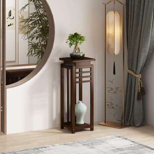 落地阳台花架室内盆栽多肉花盆架新中式茶室书房置物架摆件展示架