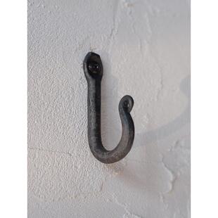 粗萌铁制挂钩铁打出墙面收纳钩厨卫锅具置物钩民宿装饰