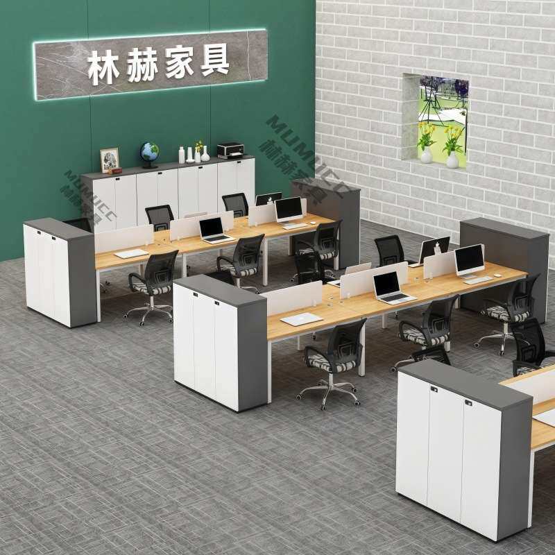 矮柜文件柜带锁木质资料储物柜简约现代办公室隔断花槽柜边柜收纳