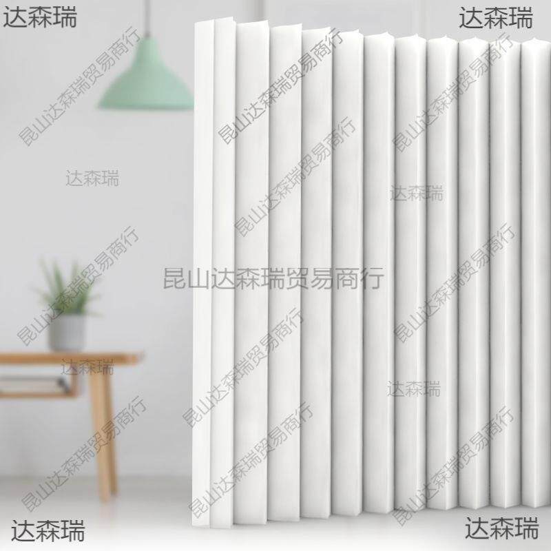 屏风折叠简约白色高隔断客厅展会活动可移动风琴纸墙订作