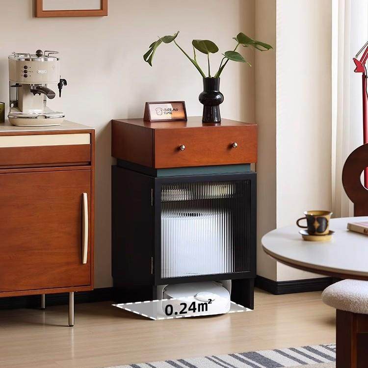 余弦家具机器人边柜扫地机柜中古风实木沙发边柜置物柜储物收纳柜,电子元器件市场,其它元器件,淘宝优惠券,粉丝福利购,淘宝优惠卷