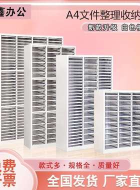 fta4文件柜白色样品收纳柜档案柜抽屉式办公柜资料柜铁皮柜简约风