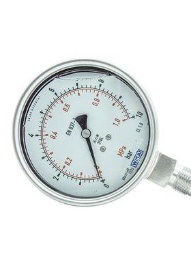 威卡WIKA全不锈钢波登管压力表232.50.100径向1/2NPT