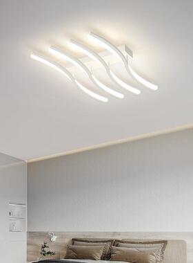 2025年新款简约创意客厅灯具北欧大气家用温馨浪漫LED波浪吸顶灯