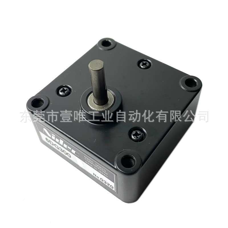 NIDEC SERVO直流微电机齿轮头6DG300减速比1:300电产伺服减速箱