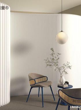 一墙纸隔白色纸墙屏风办公室分隔板可折叠屏风挡板直播间背麦太保