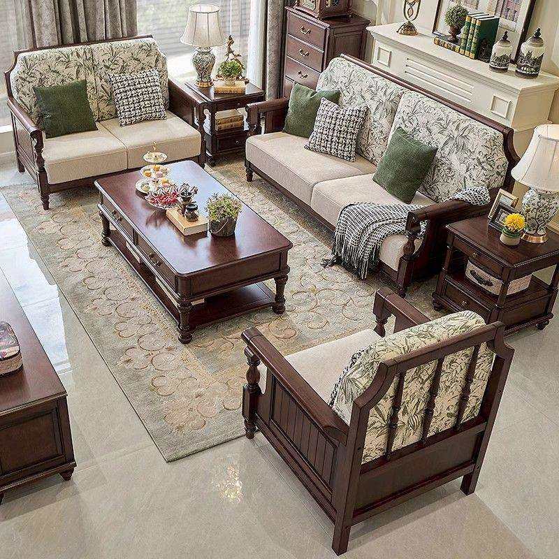 客厅家具雪尼尔组合沙发核桃木沙发美式复古布艺沙发全实木复古风,玩具/童车/益智/积木/模型,毛绒/玩偶/公仔/布艺类玩具,淘宝优惠券,粉丝福利购,淘宝优惠卷