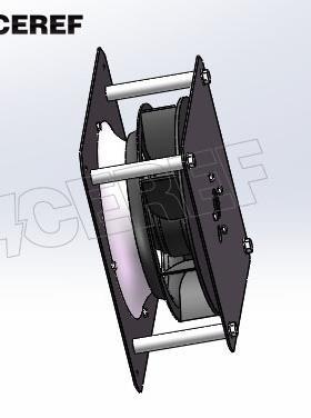 CEREF舍利弗190支架离心风机散热风机排风机机柜风扇AC风机