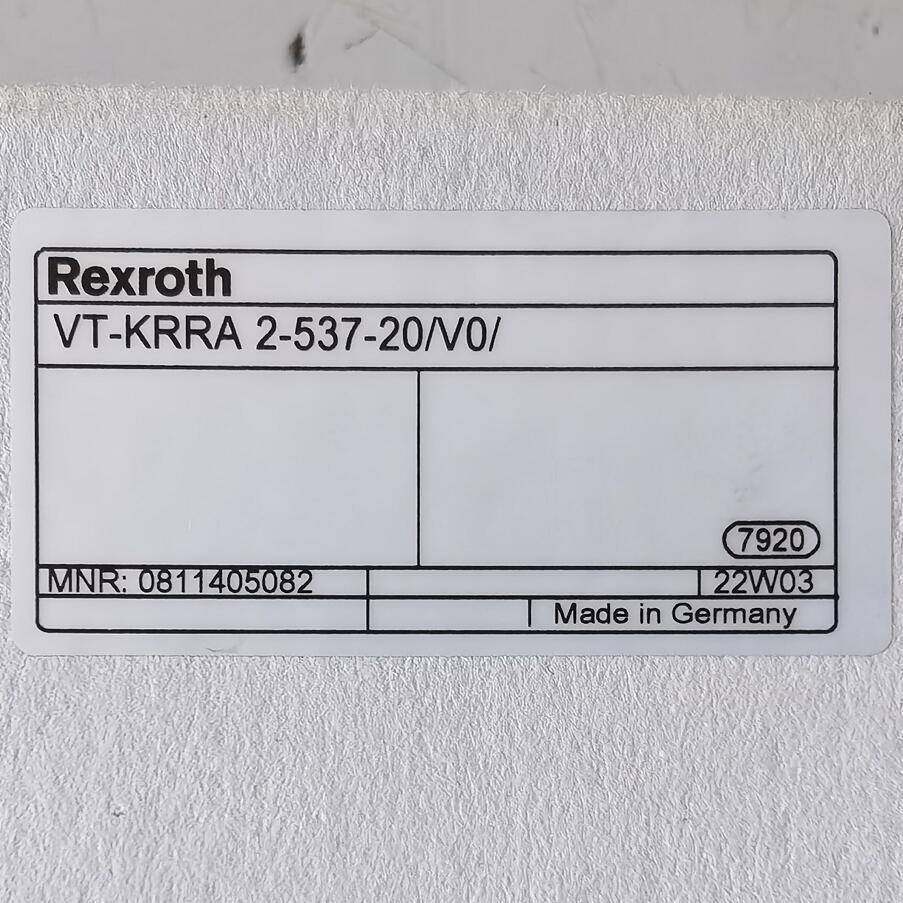 0811405082VT-KRRA2-537-20/V0/#Rexroth//力士乐