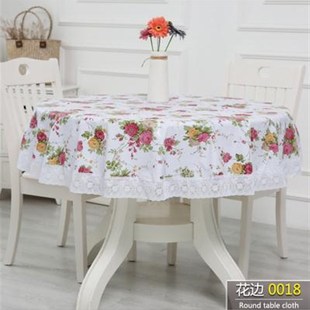 皮垫1.4米PVC防水防油免洗桌布加厚多款 圆桌桌布塑料西餐厅大圆形