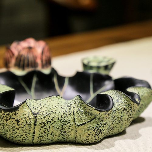 陋石坊创意个性男士烟灰缸大号送男友老爸礼品客厅办公室装饰摆件