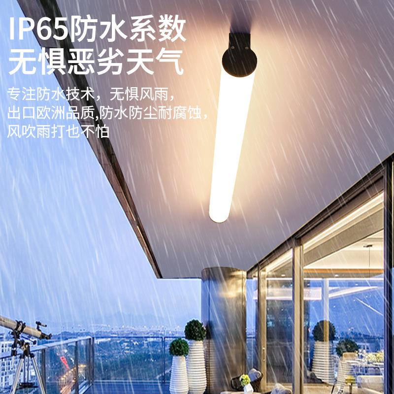吸顶外灯防水户虫长条灯露台玻璃阳光房专用照明屋372檐室外阳防