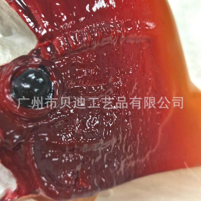 精仿鹤顶红分体鸟头工艺品摆骨粉脂材料家直供1件:树4781还厂原