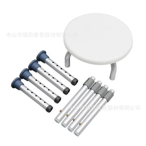 设圆备可客化制可浴拆卸形洗澡凳铝制缸淋TJD浴椅防滑圆凳