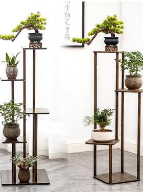 实木博古实木中架FEQ式小多宝阁紫砂茶壶茶展具架置子物架摆件示