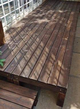 防顶腐地板花园露观营木地台室外庭55365院户木外阳台天台地垫楼