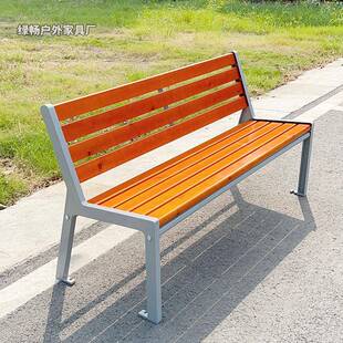 公园椅外防长椅塑木不户锈钢菠萝格腐实木室休外铸铝闲小区94728