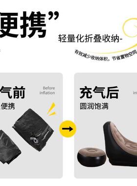 便携懒气沙发户单充人外露营人躺椅YXO可坐躺