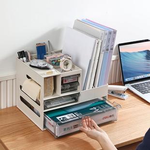 塑料面量文件置收物架办公用49044品抽屉大容纳盒桌纸巾盒书柜收