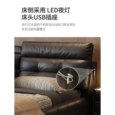 床劳伦斯主卧室大新款软43123婚床大气双人高箱储物床床工厂直销