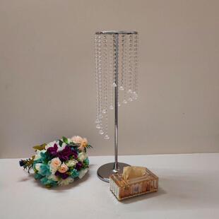 跨境婚庆引道花架电镀旋转水珠帘婚晶礼宴67778主桌摆件摩天轮路