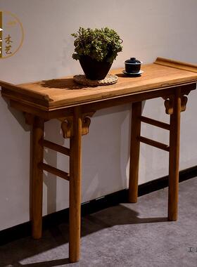 木新中式堂18707条案供台香案财神桌复古头中贡桌实仿古供翘奉桌